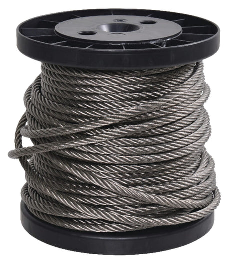 Wire rope semi-soft, stainless steel