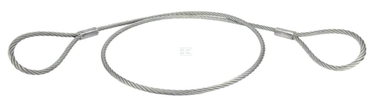 Winch cable, hoses on both sides