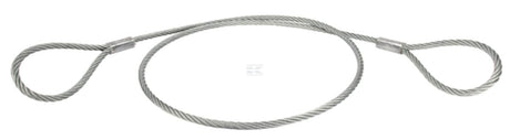Winch cable, hoses on both sides