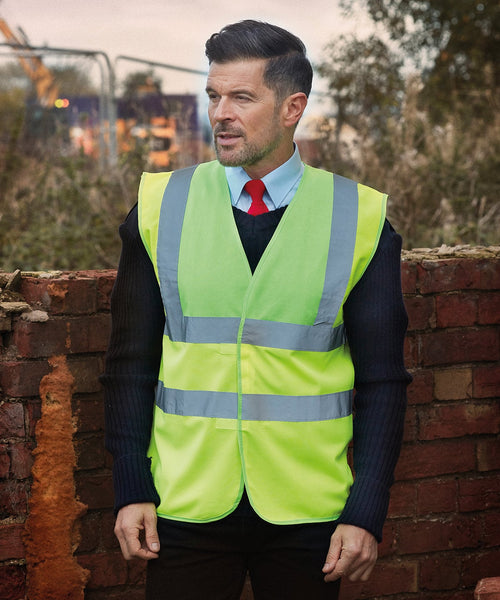Yoko Hi-Vis 2-Band-and-Braces Waistcoat (HVW100) (YK001)