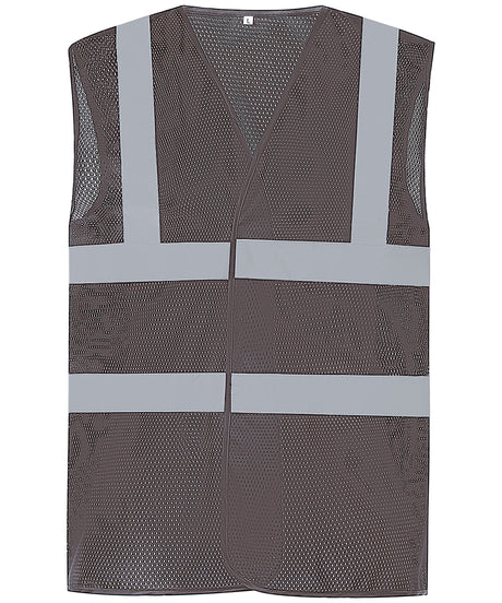 Yoko Top Cool Open Mesh 2-Band-and-Braces Waistcoat (HVW120) (YK006)