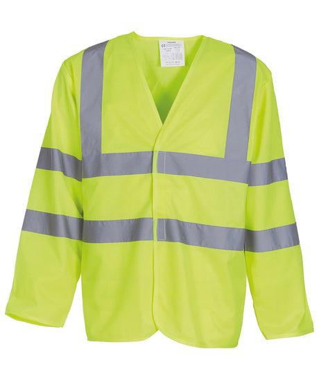 Yoko Hi-Vis Long Sleeve Waistcoat (HVJ200) (YK007)