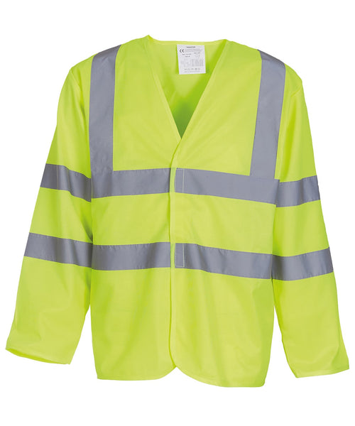 Yoko Hi-Vis Long Sleeve Waistcoat (HVJ200) (YK007)