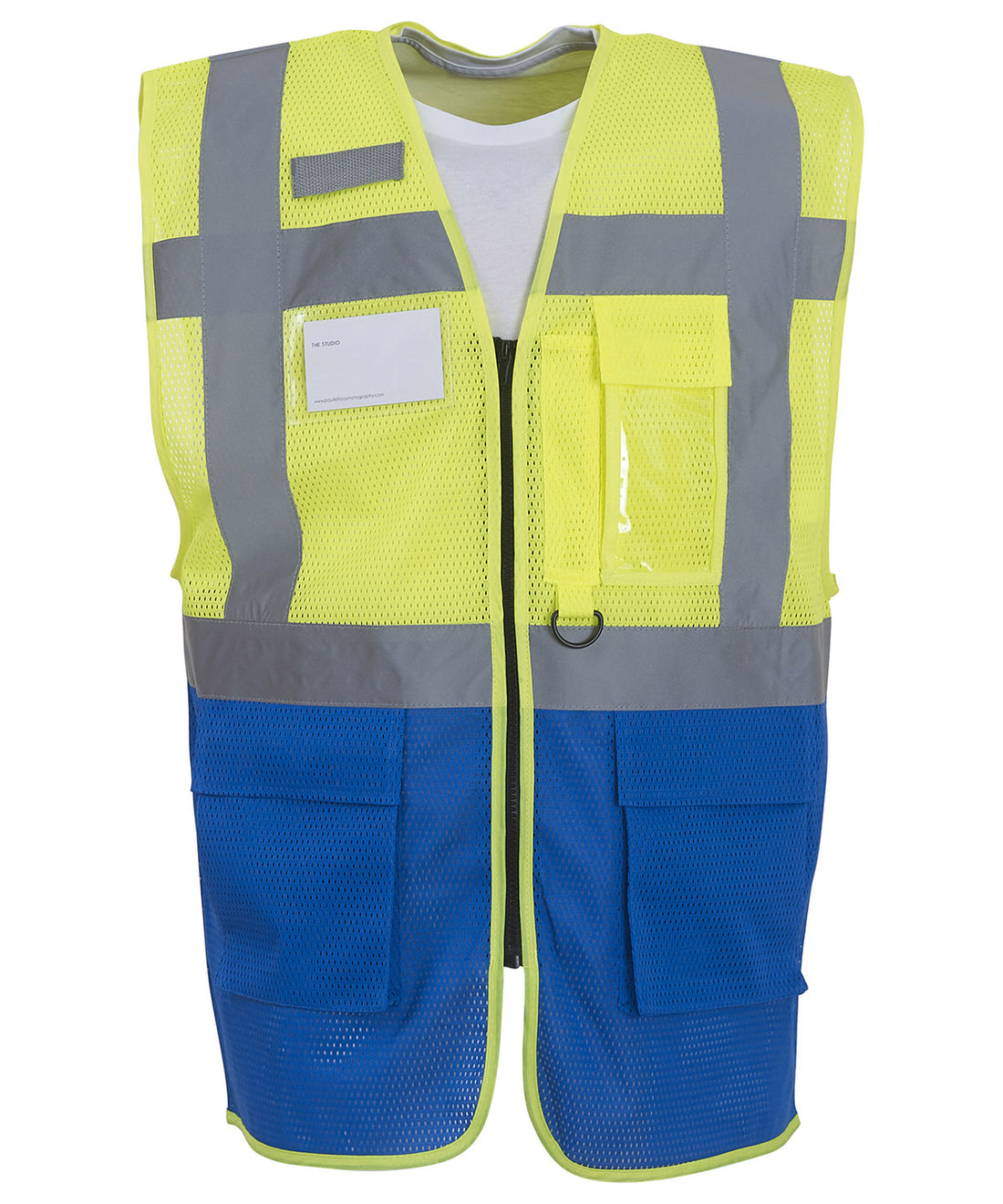 Yoko Hi-Vis Top Cool Open-Mesh Executive Waistcoat (HVW820) (YK015)