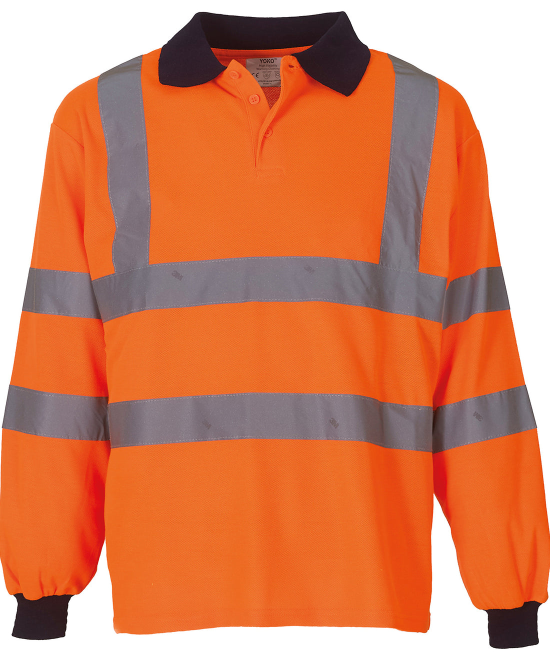 Yoko Hi-Vis Long Sleeve Polo (HVJ310) (YK021)