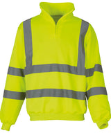 Yoko Hi-Vis ¼ Zip Sweatshirt (HVK06) (YK031)