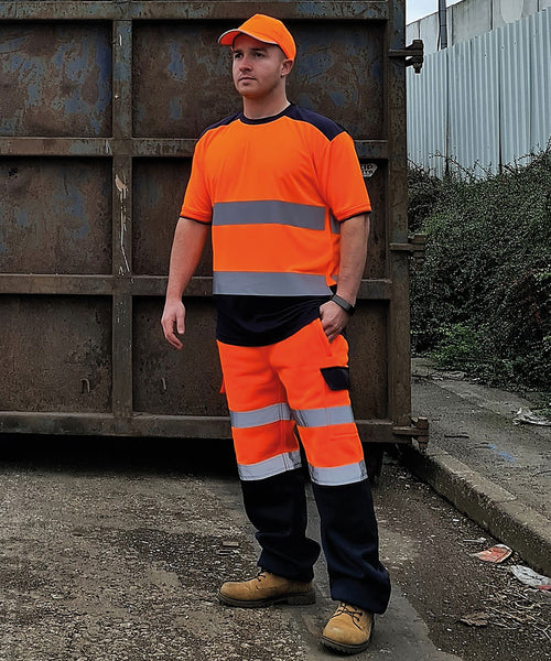 Yoko Hi-Vis Two-Tone T-Shirt (HVJ400) (YK034)