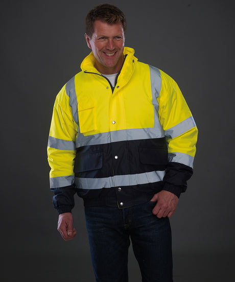 Yoko Hi-Vis Two-Tone Bomber Jacket (HVP218) (YK044)