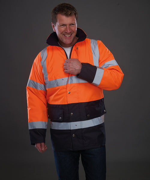 Yoko Hi-Vis Two-Tone Motorway Jacket (HVP302) (YK048)