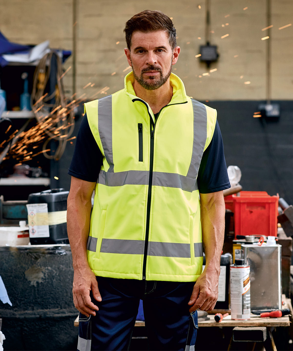 Yoko Hi-Vis Softshell Gilet (HV006) (YK050)