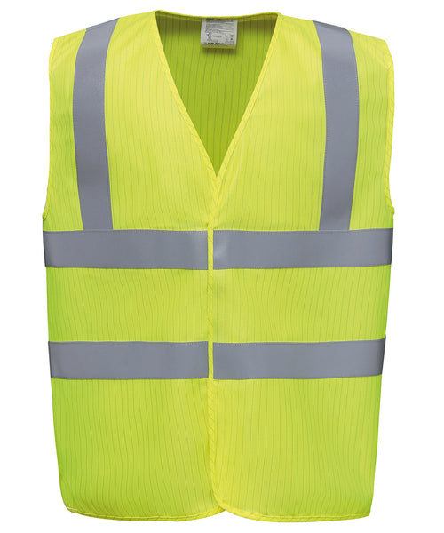 Yoko Hi-Vis Flame-Retardant Anti-Static Waistcoat (HVW100ASFR) (YK075)