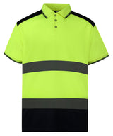 Yoko Hi-Vis Two-Tone Polo Shirt (HVJ220) (YK104)