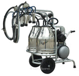Twin Mobile/portable Oil run Milking unit