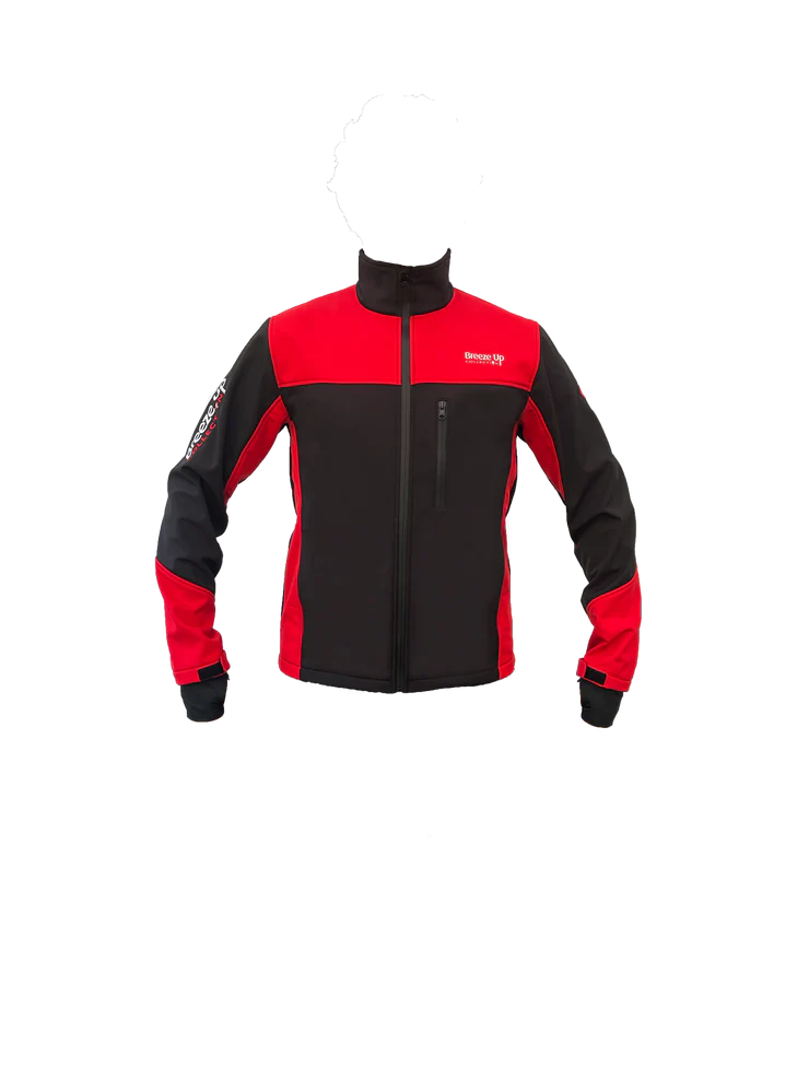 Breeze Up Soft Shell Jacket Unisex - Red / Black