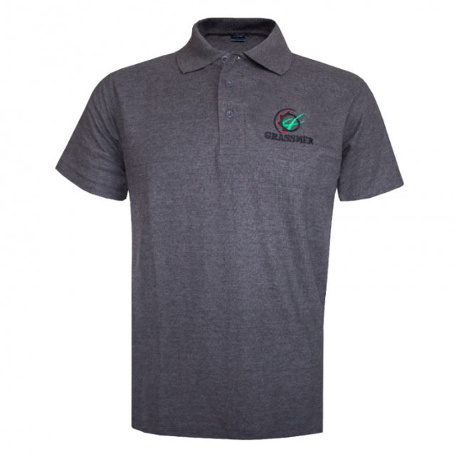 AGRI is our CULTURE Charcoal Polo Shirt  GRASSMEN