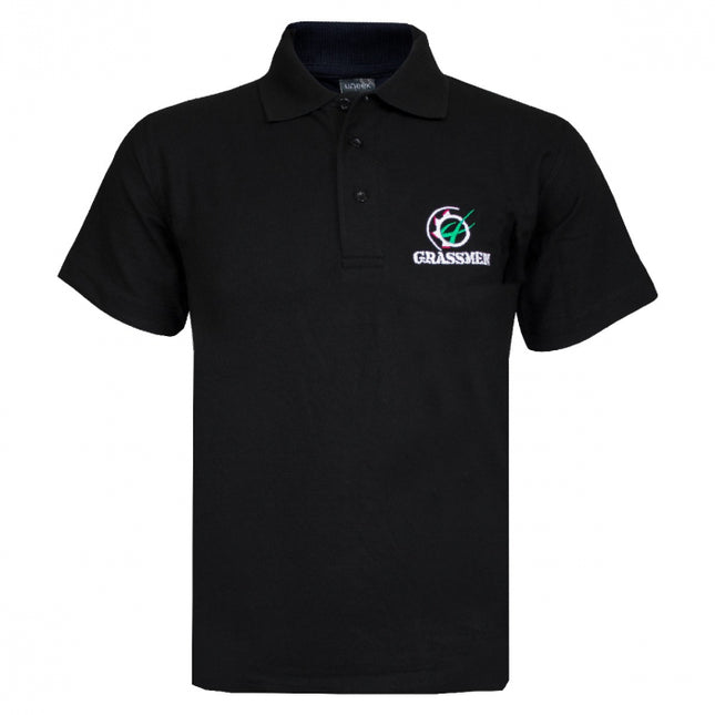 GRASSMEN Black Polo Shirt