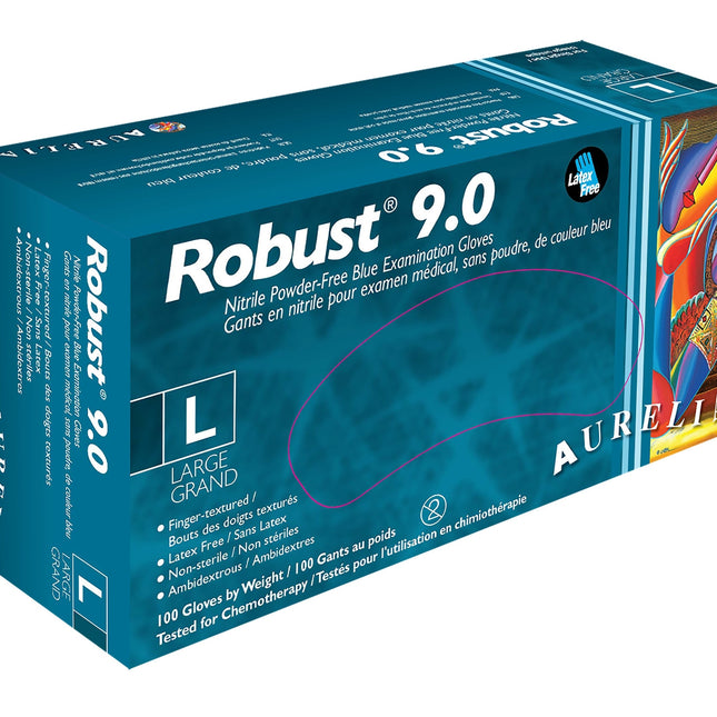Aurelia® Robust 9.0. Nitrile Gloves 10 BOXES (1000GLOVES)