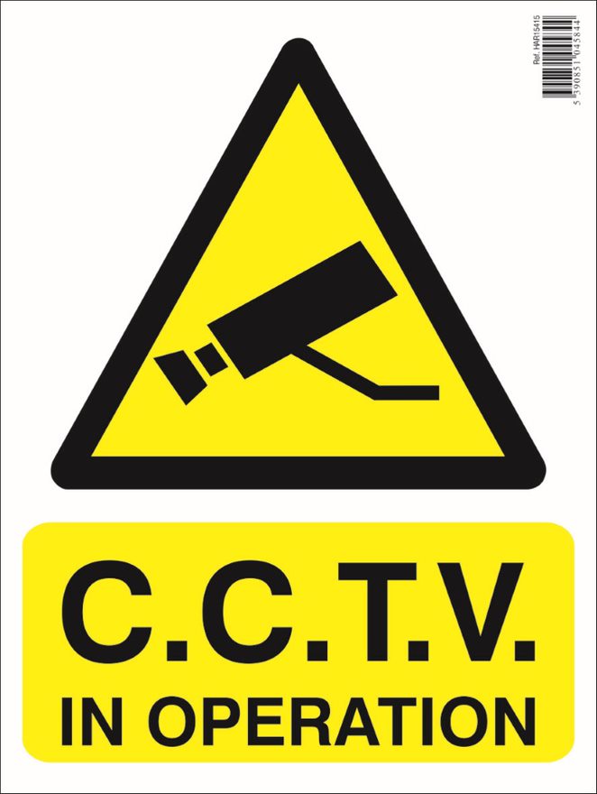 Cctv In Operation Safety Sign